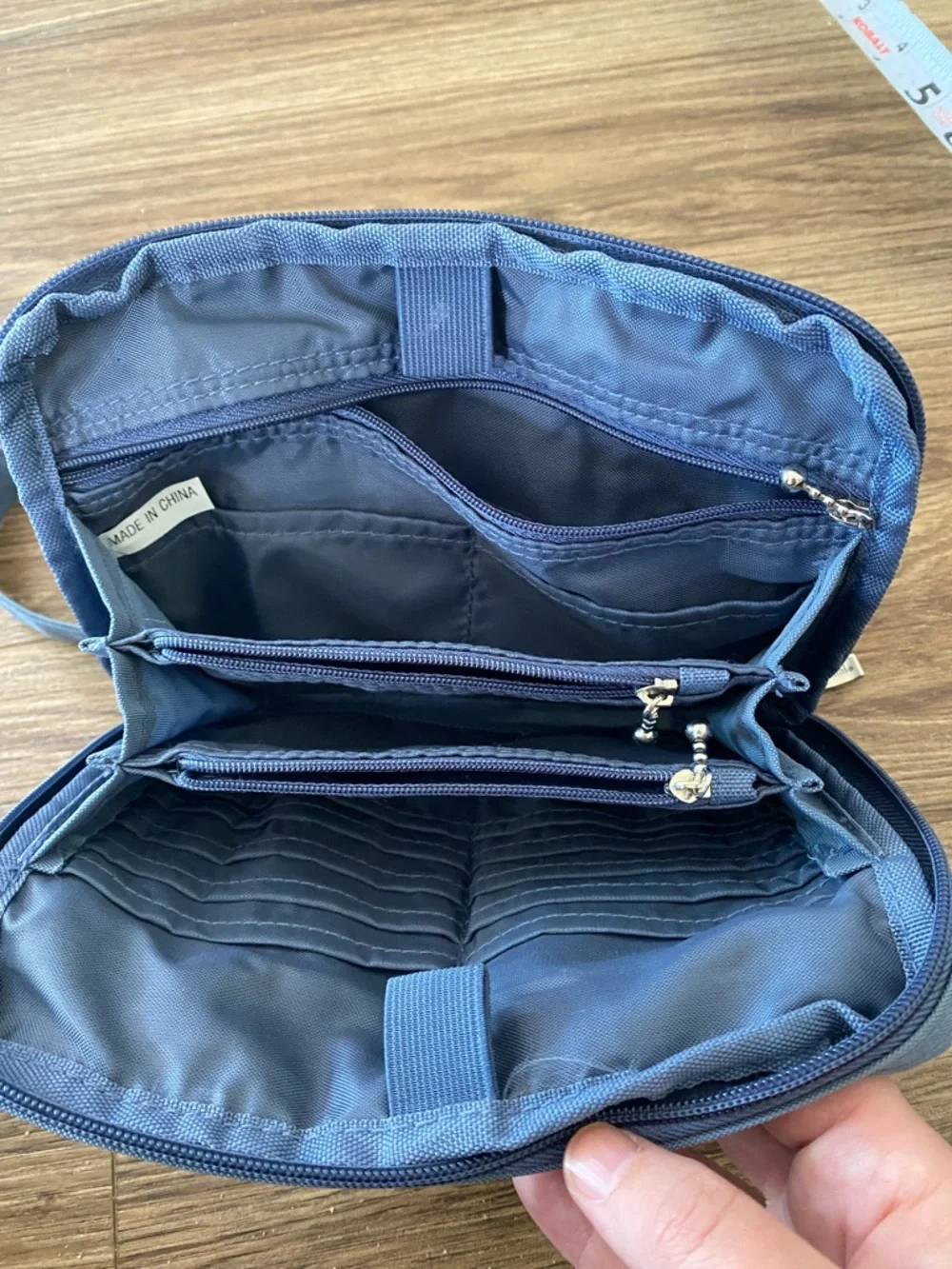 Baggallini Slate Blue Crossbody wallet  Messenger Bag